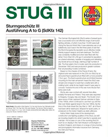 STUG III STURMGESCHUTZ III AUSFUHRUNG A TO G (SDKFZ 142) ENTHUSIASTS' MANUAL