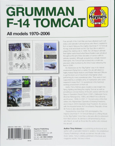 GRUMMAN F-14 TOMCAT - ALL MODELS 1970-2006   OWNERS' WORKSHOP MANUAL