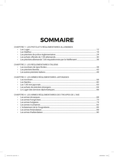 LES ARMES DE POING DES FORCES DE L'AXE 1939-1945