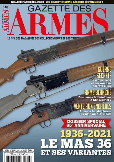 GAZETTE DES ARMES N°546 - NOVEMBRE 2021