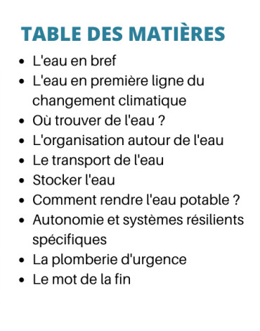 RESILIENCE ! L'EAU - MANUEL PRATIQUE