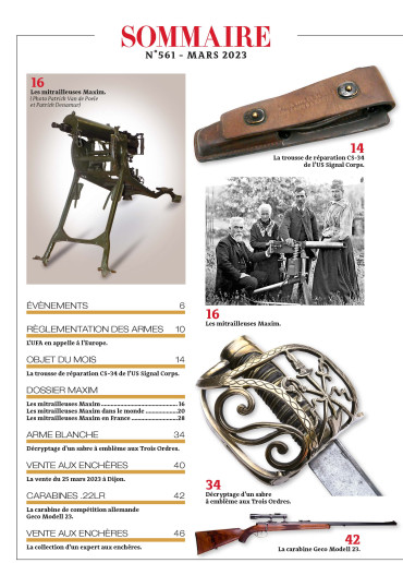 GAZETTE DES ARMES N°561 - MARS 2023