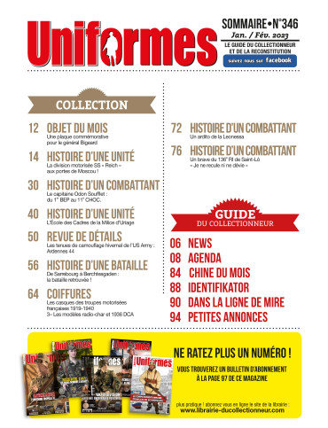 UNIFORMES 346 - JANVIER FEVRIER 2023