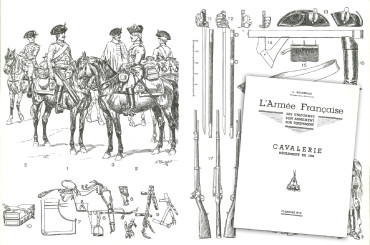 Planche Lucien Rousselot n°14 - Cavalerie Règlement de 1786