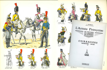 Planche Lucien Rousselot n°102 - Cuirassiers Trompettes 1804-1812 (II) Edition limitée
