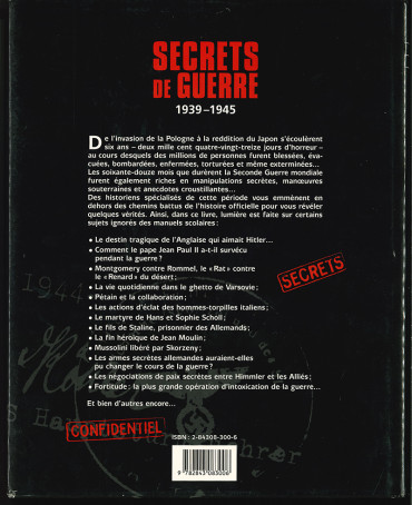 SECRETS DE GUERRE 1939-1945
