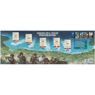 COFFRET BD NORMANDIE JUIN 44 FR - COLLECTION LES PLAGES DU DEBARQUEMENT