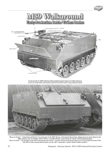 M75 & M59 - BOXES ON TRACKS  TANKOGRAD AMERICAN SPECIAL N°3040