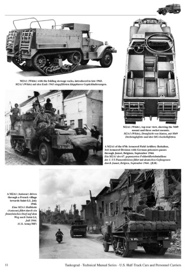 US WW II HALF TRACK CARS M2 M2A1 M9A1 & Personnel Carriers M3 M3A. Tankograd TM N°6009