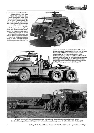 US WW II  M25 TANK TRANSPORTER DRAGON WAGON. Tankograd TM N°6017