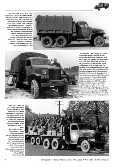 US WW II GMC CCKW-352 & 353 Tankograd TM N°6015