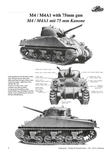 US WW II M4 /M4A1 SHERMAN MEDIUM TANK. Tankograd TM N°6001