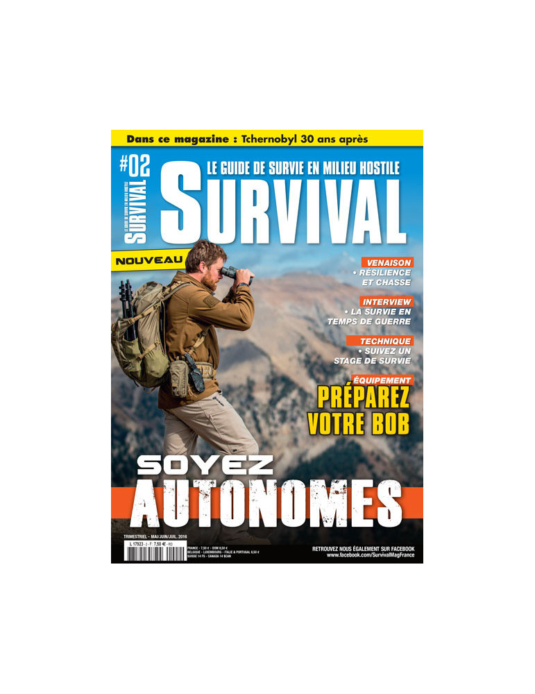 SURVIVAL N¡2 MAI JUIN JUILLET 2016 * ATTENTION 1 SEUL EXEMPLAIRE RESTANT *