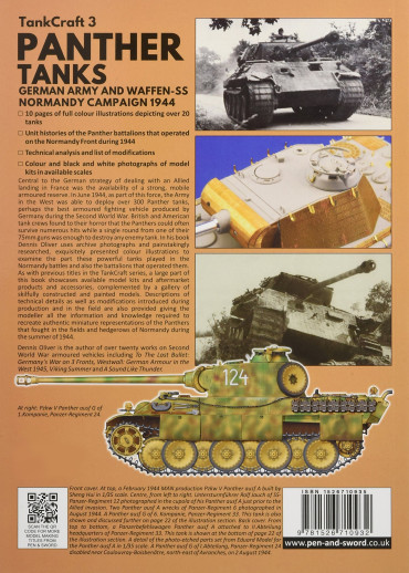 PANTHER TANKS GERMAN ARMY AND WAFFEN-SS, NORMANDY CAMPAIGN 1944- TANK CRAFT