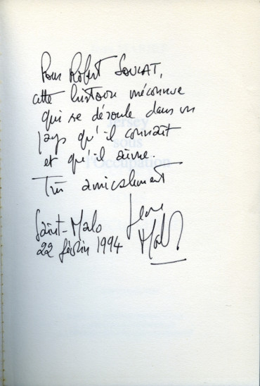 JERSEY SOUS L'OCCUPATION avec dédicace de JEAN MABIRE