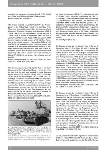 NUTS & BOLTS VOLUME 26 : 15 cm sIG33/1 (Sf) auf GW 38(t) "Grille" (Sd.Kfz. 138/1)  Part 2: Ausf. H