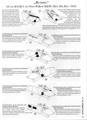 NUTS & BOLTS VOLUME 10 : "HUMMEL" 15CM S.FH 18/1 AUF FGST PZKFW III/IV (SF) (SD.KFZ. 165)