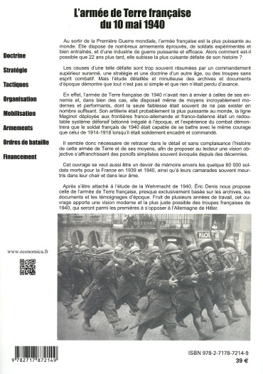 L'ARMÉE DE TERRE FRANCAISE DU 10 MAI 1940