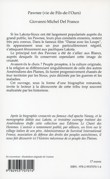 PAWNEE - VIE DE FILS DE L'OURS