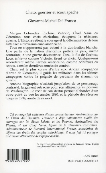 CHATO, GUERRIER ET SCOUT APACHE