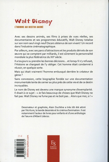 WALT DISNEY   L'homme au destin animé