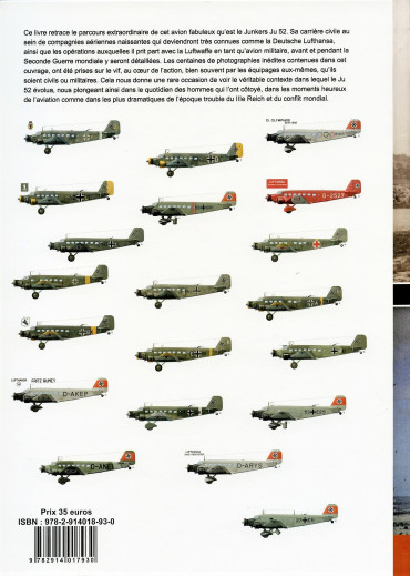 LE JUNKERS JU 52 -  DE LA LUFTHANSA A LA LUFTWAFFE