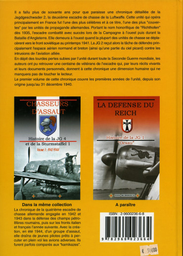 DANS LE CIEL DE FRANCE - HISTOIRE DE LA JG 2 "RICHTHOFEN" VOL 1 1934-1940