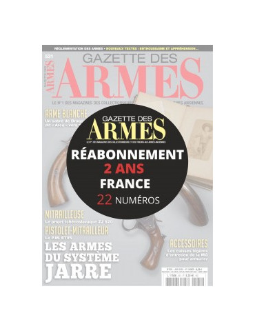 Réabonnement GAZETTE DES ARMES 2 ans France