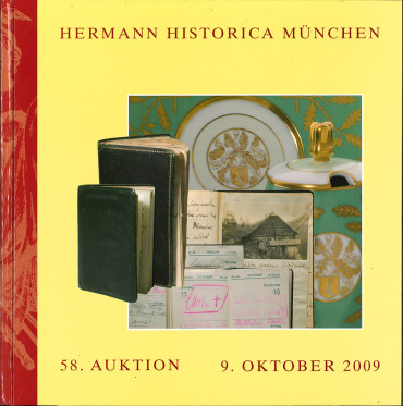 CATALOGUE HERMANN HISTORICA "HISTOIRE CONTEMPORAINE A PARTIR DE 1919" - VENTE DU 9 OCTOBRE 2009