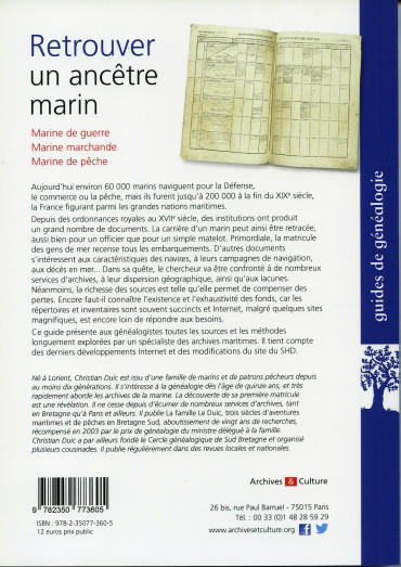 RETROUVER UN ANCETRE MARIN