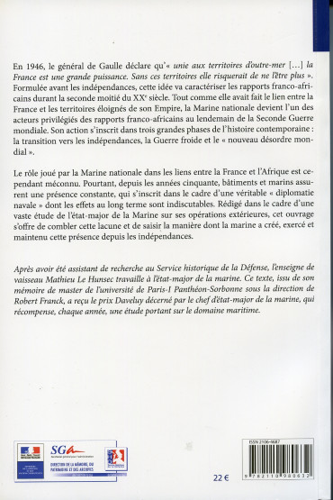 LA MARINE NATIONALE EN AFRIQUE DEPUIS LES INDÉPENDANCES