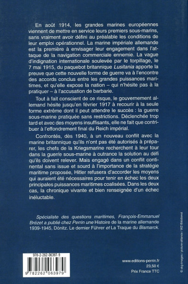 LA GUERRE SOUS-MARINE ALLEMANDE 1914-1945