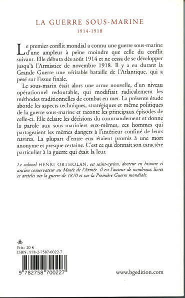 LA GUERRE SOUS-MARINE 1914-1918