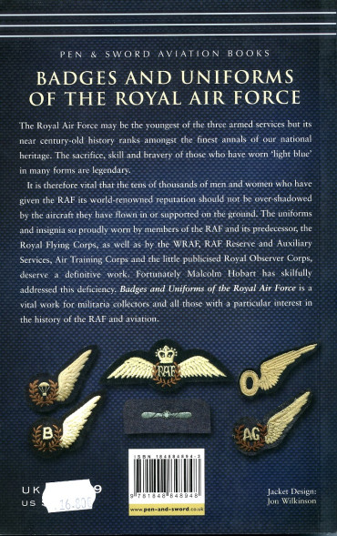 BADGES AND UNIFORMS OF THE ROYAL AIR FORCE