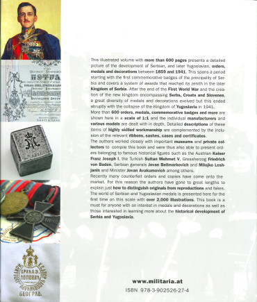 SERBIAN AND YOUGOSLAVIAN ORDERS AND DECORATIONS from 1859 to 1941