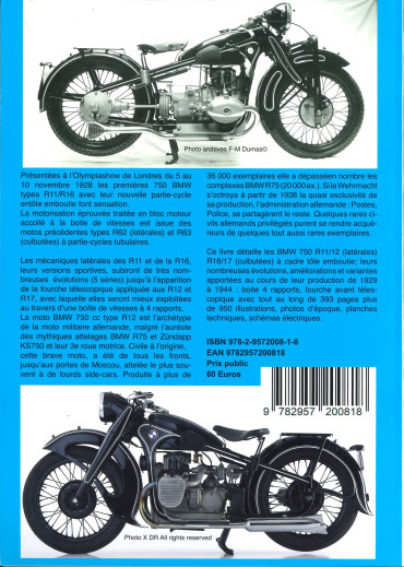 BMW BICYLINDRES TÔLE R11 R12 ET R16 R17 GÉNÉRATION "TÔLE EMBOUTIE" CIVILES ET MILITAIRES