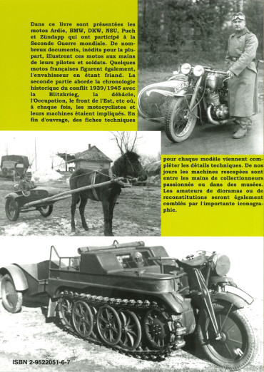 MOTOS MILITAIRES ALLEMANDES DU CONFLIT 1939-45