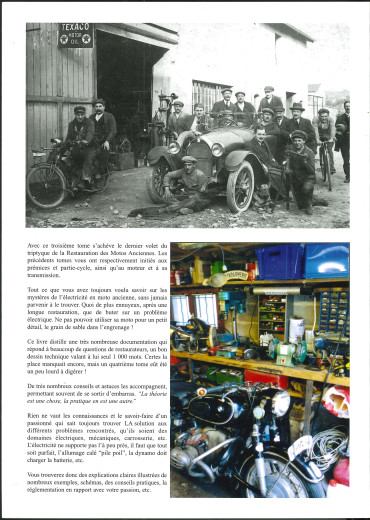 LA RESTAURATION DES MOTOS ANCIENNES NOUVELLE EDITION TOME 3