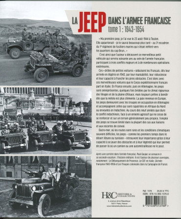 LA JEEP DANS L'ARMEE FRANCAISE tome 1 : 1943-1954