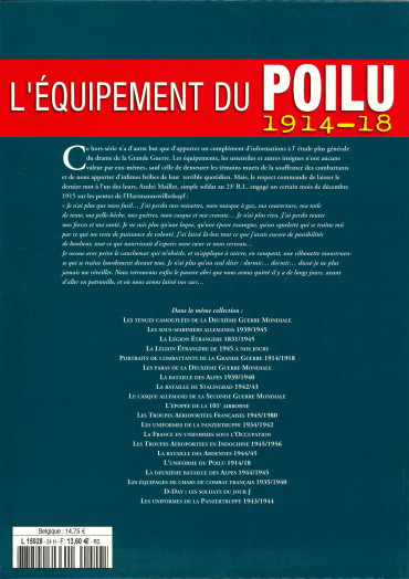 HS UNIFORMES N° 24 - L'ÉQUIPEMENT DU POILU 1914-1918 TOME 2