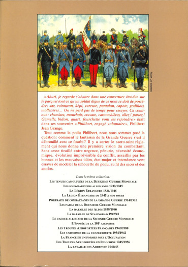 HS UNIFORMES N° 19 - L'UNIFORME DU POILU 1914-18 TOME 1