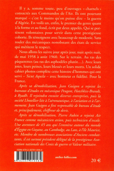 NOUS APPELÉS ET VOLONTAIRES EN ALGÉRIE POUR LES COMMANDOS DE L'AIR