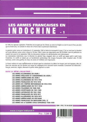 Les armes francaises en indochine tome 1
