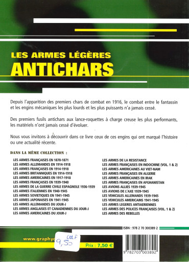 LES ARMES LEGERES ANTICHARS