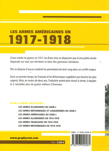 LES ARMES AMERICAINES EN 1917-1918