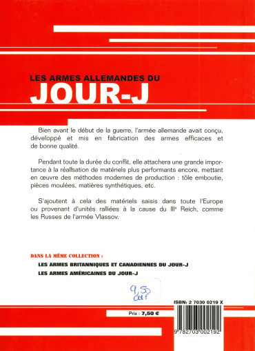LES ARMES ALLEMANDES DU JOUR-J