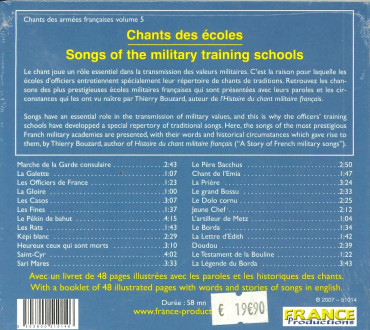 CHANTS DES ECOLES - CD MUSICAL