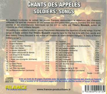 Chants des appelés 1965-1998 - CD musical