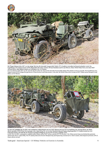 US military vehicles on exercise in Australia - TANKOGRAD - AMERICAN SPECIAL N° 3048
