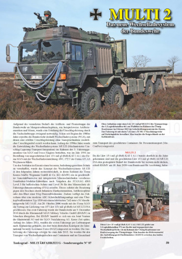 Militärfahrzeug Sonderausgabe N° 87 2023